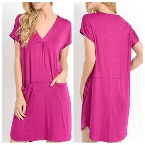 Jodifl.   V-neck Pocket Dress.   Size small new with tags never worn